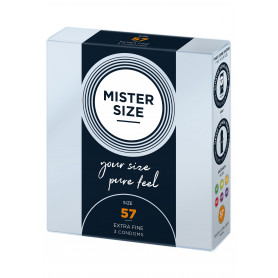Profilattici sottili MISTER SIZE 57mm Condoms 3pcs