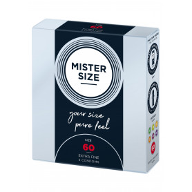 Profilattici sottili MISTER SIZE 60mm Condoms 3pcs