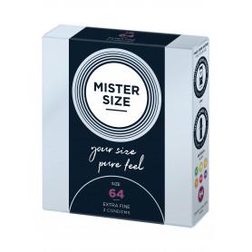 Thin Condoms MISTER SIZE 64mm Condoms 3pcs